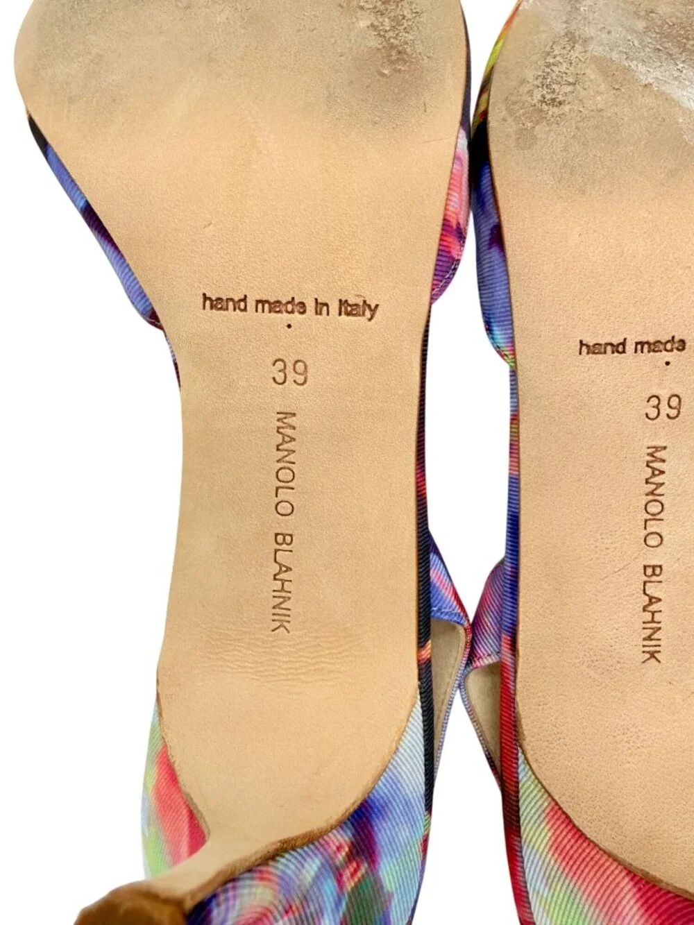 Manolo Blahnik Carolyne Floral Textile Mid-Heel Slingback Pumps - Size 39/ 9 - Picture 5 of 9